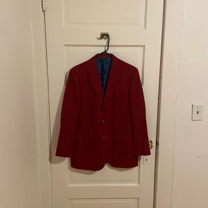 Dark Red Suit Jacket Blazer